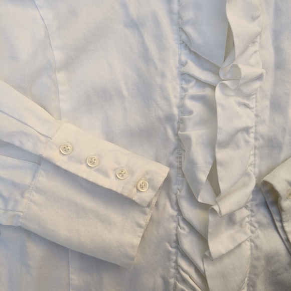 Y2K Ruffle Collar Blouse - Picture 6 of 6